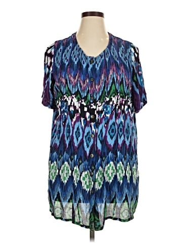 Roaman's Short Sleeve Blouse (view 1)