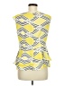 Worthington 100% Polyester Yellow Sleeveless Blouse Size M - photo 2