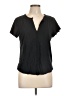 Pilcro Black Short Sleeve Blouse Size L - photo 1