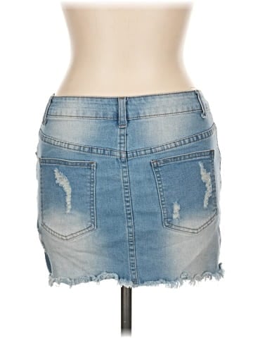 Shein Curve Denim Skirt (view 2)