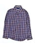 Wrangler Jeans Co Plaid Blue Long Sleeve Button-Down Shirt Size M (kids) - photo 1