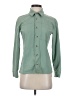 Wild Rye Solid Green Long Sleeve Button-Down Shirt Size 4 - photo 1