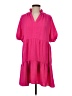 CeCe 100% Polyester Solid Pink Casual Dress Size S - photo 1