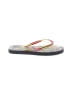 Vera Bradley White Flip Flops Size 5 - 6 - photo 1