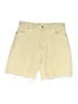 Bershka Yellow Khaki Shorts Size 8 - photo 1