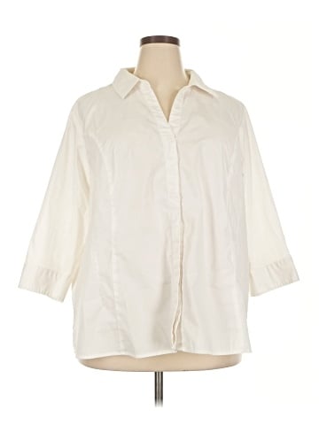 Riders by Lee 3/4 Sleeve Button-Down Shirt (view 1)