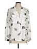 Zara Basic Animal Print Ivory Long Sleeve Blouse Size M - photo 1