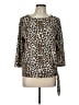 Chico's Animal Print Tan Pullover Sweater Size Lg (2) - photo 1