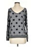 Nation Ltd. By Jen Menchaca Stars Gray Pullover Sweater Size S - photo 1