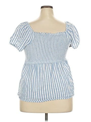 Unique Spectrum Short Sleeve Blouse (view 2)
