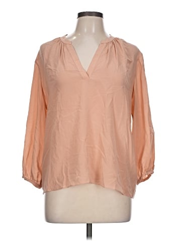 Everlane 3/4 Sleeve Silk Top (view 1)