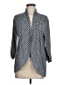 Robert Louis Polka Dots Blue 3/4 Sleeve Blouse Size M - photo 1