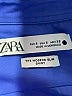 Zara Blue Long Sleeve Button-Down Shirt Size S - photo 7