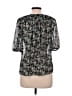 Banana Republic 100% Polyester Black Short Sleeve Blouse Size M - photo 2