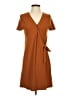 TeXTURE & THREAD Madewell Brown Casual Dress Size S - photo 1