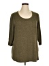 Lane Bryant Green 3/4 Sleeve Top Size 14 - 16 Plus - photo 1