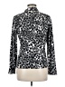 Sport Haley Animal Print Silver Long Sleeve Blouse Size M - photo 2