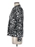 Sport Haley Animal Print Silver Long Sleeve Blouse Size M - photo 5
