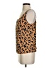 Thakoon 100% Polyester Animal Print Brown Sleeveless Top Size 4 - photo 5