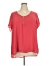 Torrid 100% Polyester Red Short Sleeve Blouse Size 2X Plus (2) - photo 1