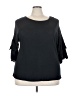 Downing Studio Black 3/4 Sleeve Top Size 3X - photo 1