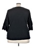 Downing Studio Black 3/4 Sleeve Top Size 3X - photo 2