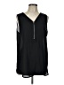 New Directions 100% Polyester Black Sleeveless Blouse Size L - photo 1