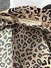 Jodifl 100% Polyester Animal Print Brown Short Sleeve Blouse Size L - photo 7