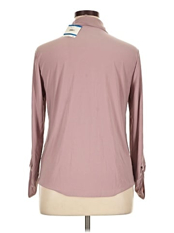 Anne Klein Long Sleeve Polo (view 2)