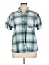 L.L.Bean Plaid Teal Short Sleeve Button-Down Shirt Size XL - photo 1