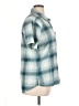 L.L.Bean Plaid Teal Short Sleeve Button-Down Shirt Size XL - photo 4