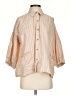 Free People Stripes Orange 3/4 Sleeve Button-Down Shirt Size XS - photo 1