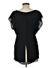 Bar III 100% Polyester Black Short Sleeve Blouse Size L - photo 2