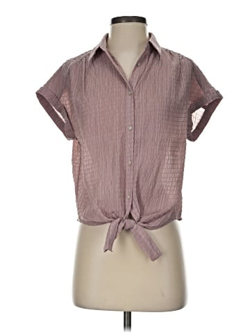 Rose + Olive Short Sleeve Blouse (view 1)