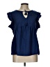 Steve Madden Blue Sleeveless Blouse Size L - photo 1