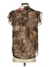 Anne Klein Animal Print Brown Sleeveless Blouse Size S - photo 2