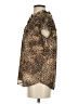 Anne Klein Animal Print Brown Sleeveless Blouse Size S - photo 5