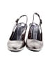 Assorted Brands 100% Leather Metallic Silver Heels Size EU 36 - photo 2