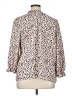 Unbranded Animal Print Ivory 3/4 Sleeve Blouse Size XL - photo 2