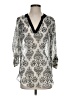 Iz Byer 100% Polyester Silver 3/4 Sleeve Blouse Size S - photo 1