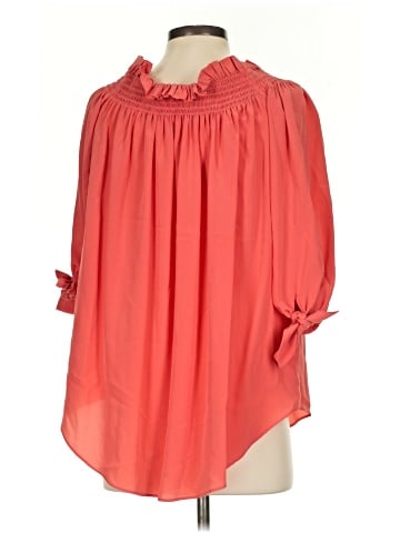 Acrobat 3/4 Sleeve Silk Top (view 2)