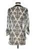 Iz Byer 100% Polyester Silver 3/4 Sleeve Blouse Size S - photo 2