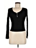 Unbranded Black Long Sleeve Henley Size M - photo 1