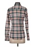 J.Crew 100% Cotton Plaid Green Long Sleeve Button-Down Shirt Size 2 - photo 2