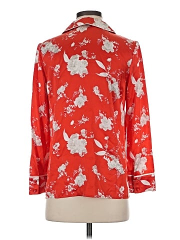 Alice + Olivia Long Sleeve Silk Top (view 2)