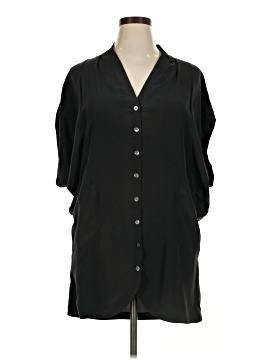 Bcbgmaxazria Short Sleeve Silk Top