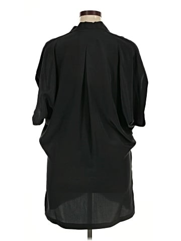 BCBGMAXAZRIA Short Sleeve Silk Top (view 2)