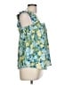 Blu Pepper 100% Polyester Blue Sleeveless Blouse Size L - photo 4