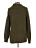Pink Clover Solid Green Turtleneck Sweater Size L - photo 2