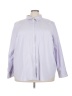 Chaps 100% Cotton Purple Long Sleeve Button-Down Shirt Size 3X - photo 1